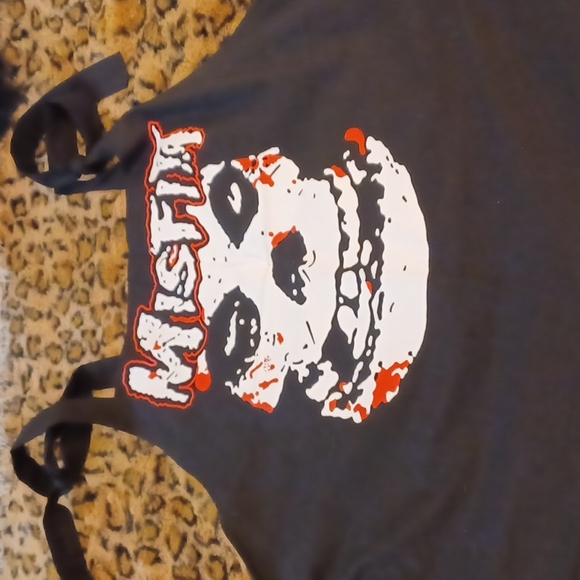 unknown Pants - EUC 3x black tye coveralls Misfits crimson ghost in white and red.